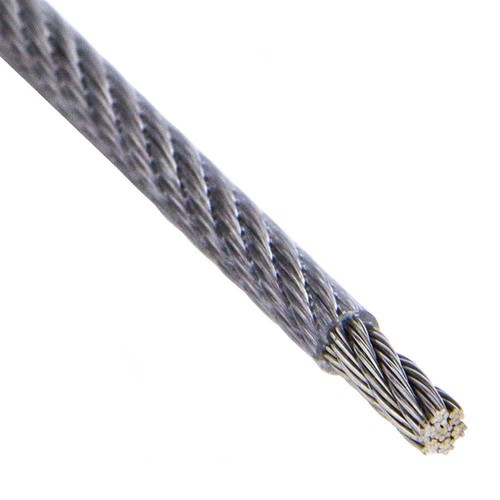 Drahtseil edelstahl 7x7 - edelstahl, pvc